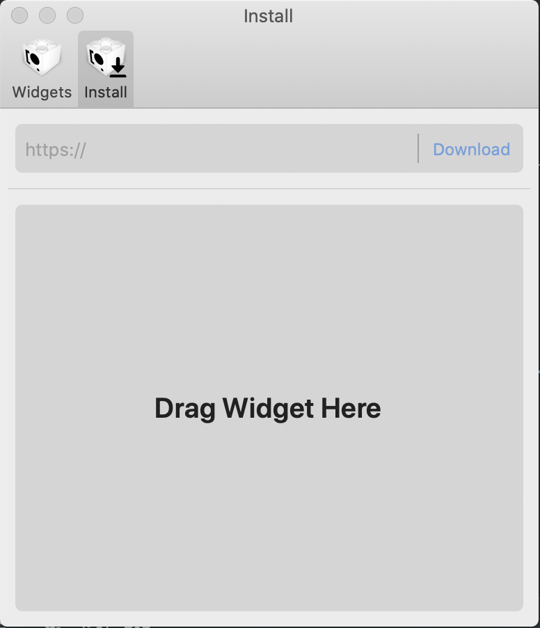 Install Widget